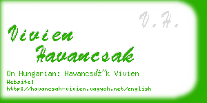 vivien havancsak business card